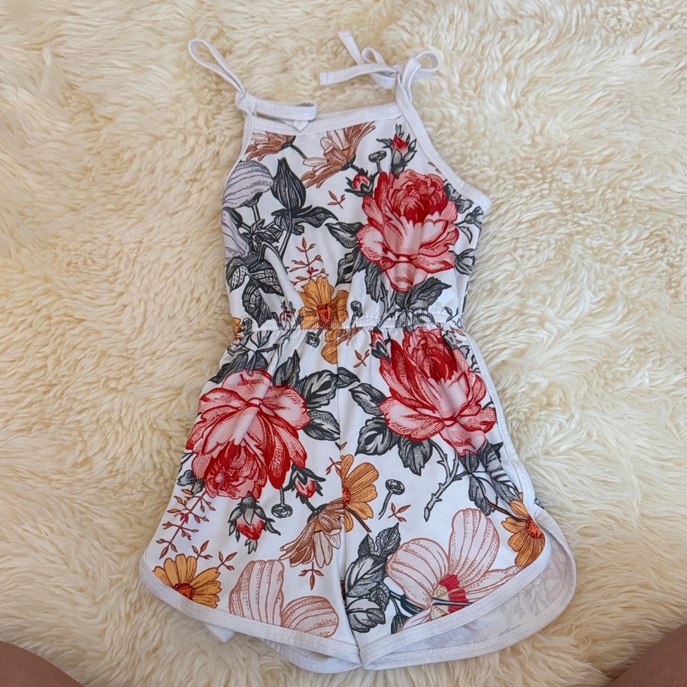Floral Print Romper